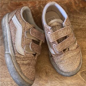 Vans Toddler Girl 7.5 Old Skool Glitter Shoes